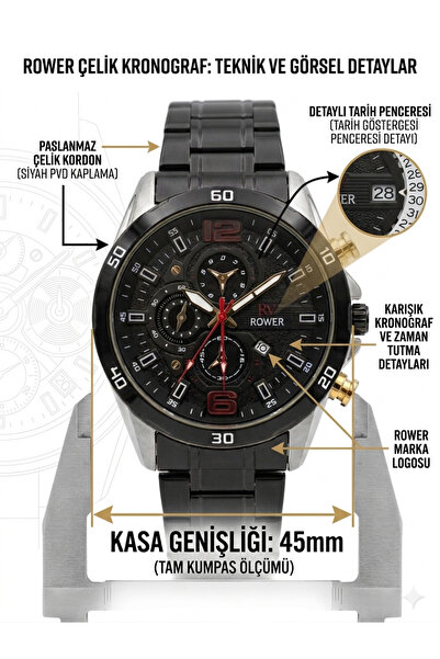ATKGİYİM Premium Steel Case Cord Men's Wrist Watches Classic Sports