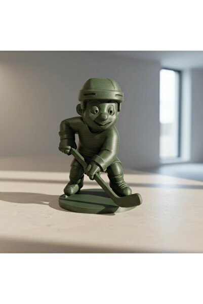 OEM Hockey Player Figurine Cartoon Style Sports Decor