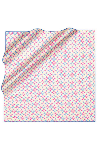 Cacharel Light Blue 90X90 Silk Twill Scarf