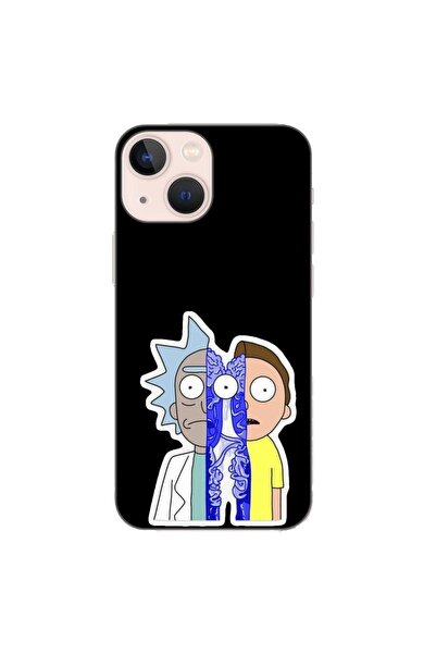 OEM Husa compatibila cu Apple iPhone 13 Mini Silicon Gel Tpu Model Rick And M...