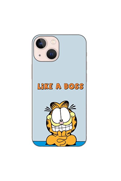 OEM Husa compatibila cu Apple iPhone 13 Mini Silicon Gel Tpu Model Garfield L...