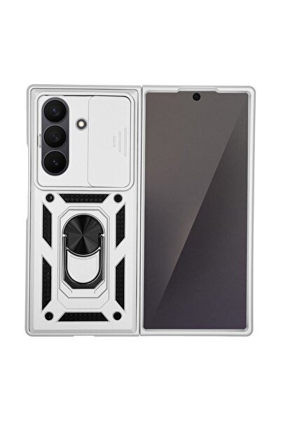 Sonique Θήκη Ring Armor CamPro για Samsung (Large Hole) Galaxy Z Fold 7 Ασημί