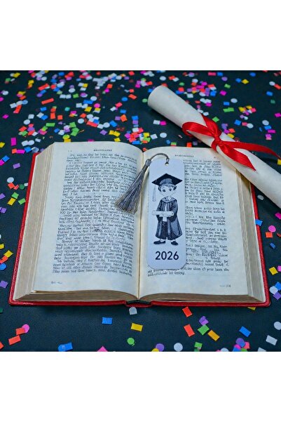 TERARYUM SEPETİM 2026-Graduation-Men'S-Book-Bookmark-10 Pcs