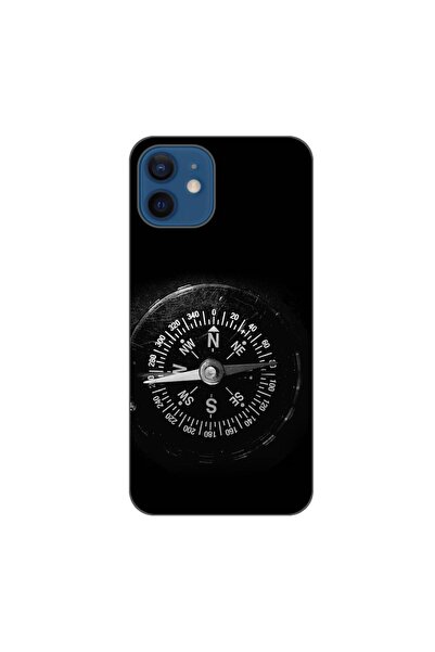OEM Калъф, съвместим с Apple iPhone 12, от силиконов гел TPU, с винтидж компа...