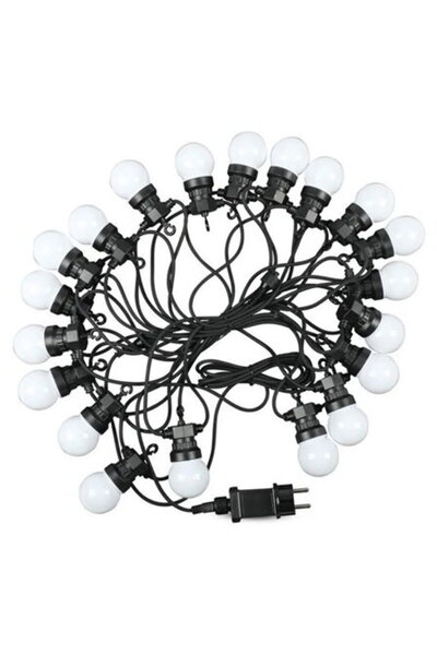 V-TAC FESTIVE LIGHT STRING IP44 10M 0.5W X 20 3000K WARM WHITE