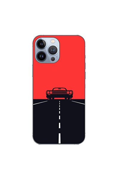 OEM Калъф, съвместим с Apple iPhone 13 Pro Max, силиконов гел TPU модел, Черв...