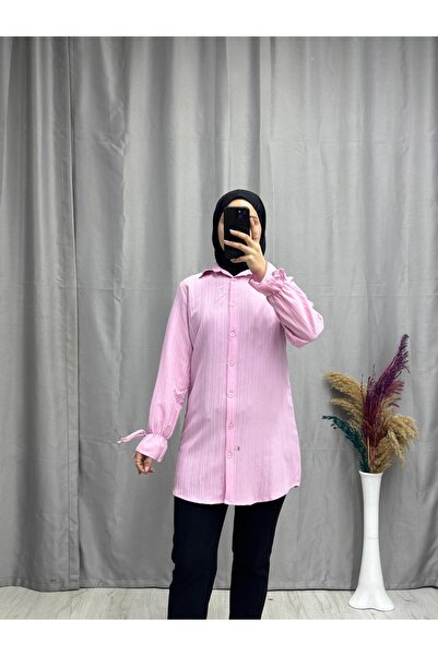 moda acar Tunic with Ribbed Detail