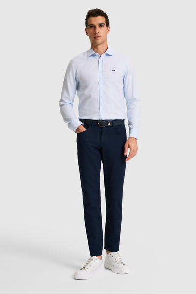 U.S. Polo Assn. Men's Navy Blue Canvas Trousers 50326183-Vr033