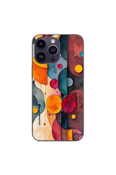 OEM Husa compatibila cu Apple iPhone 14 Pro Max Silicon Gel Tpu Model Abstrac...