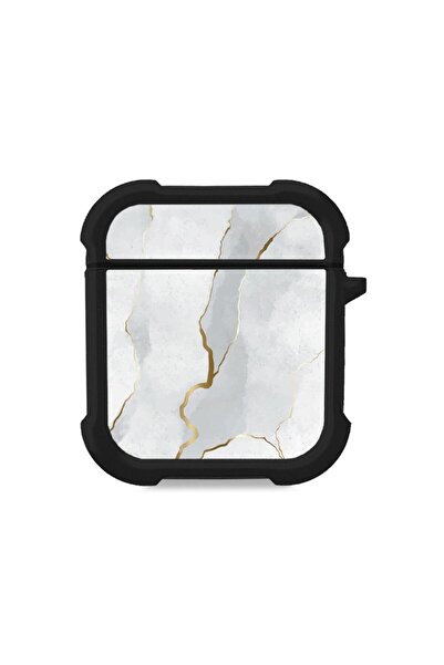 Sonique Θήκη Σιλικόνης Marble Series για AirPods 1/2 Λευκό 01