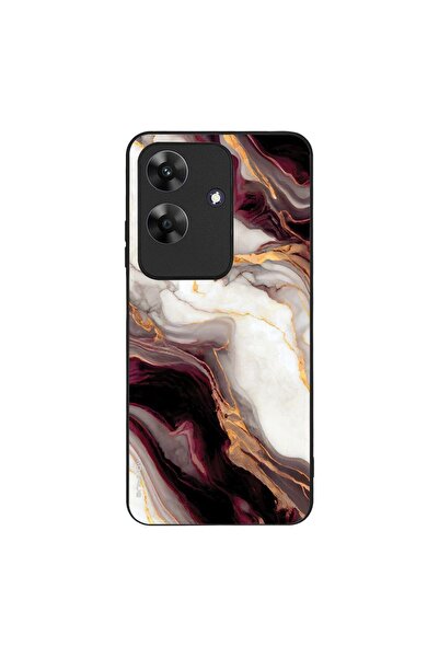 Sonique Θήκη Marble Series για Realme Note 60 4G Μπορντώ