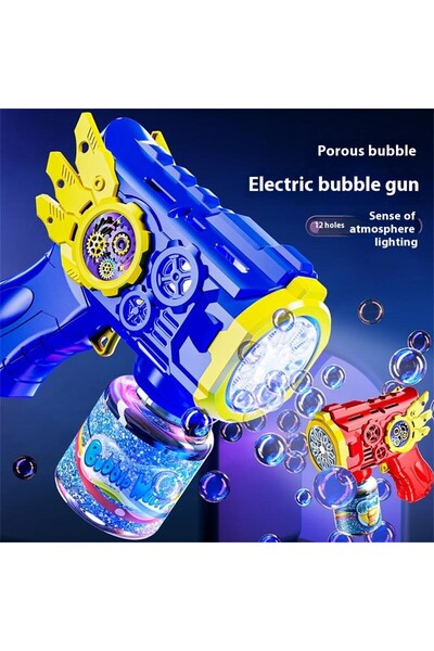 Universul Jucăriilor Pistol Automat Bule de Sapun cu LED, Bubble Gun Copii, varsta 3+, 13 cm