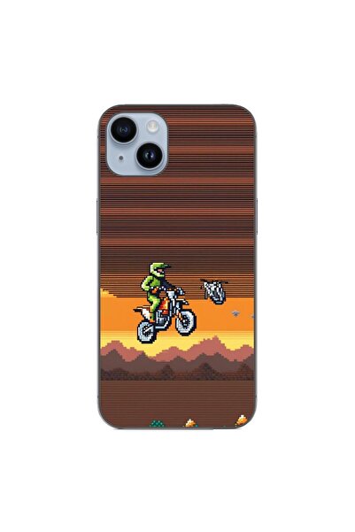 OEM Husa compatibila cu Apple iPhone 15 Plus Silicon Gel Tpu Model Pixel Art ...