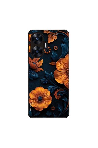 Sonique Θήκη 3D Flower Series για Realme C55 Πορτοκαλί 01