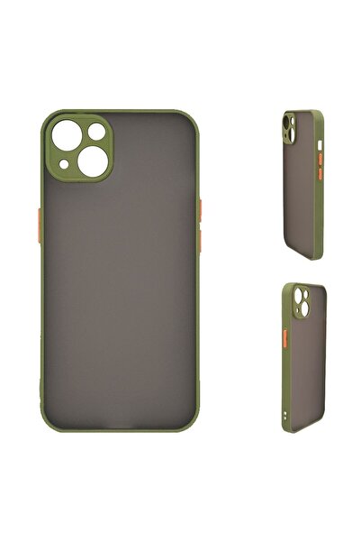 Sonique Θήκη Σιλικόνης Color Button Bumper Apple iPhone 15 Plus Πράσινο Ανοιχτό