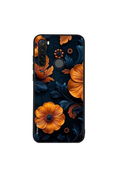 Sonique Θήκη 3D Flower Series για Xiaomi Redmi Note 8T Πορτοκαλί 01