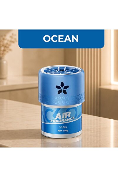Auto Family FZE OCEAN Car Air Freshener 180g – Long Lasting Gel Air Freshener for Car, Home & Office, Odor Eliminator