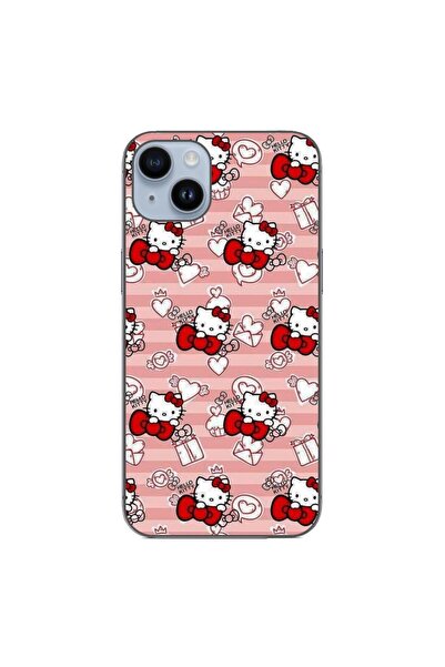 OEM Θήκη συμβατή με Apple iPhone 15 Plus από Σιλικόνη Gel TPU με ροζ σχέδιο H...