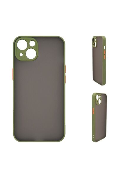 Sonique Θήκη Σιλικόνης Color Button Bumper Apple iPhone 15 Πράσινο Ανοιχτό