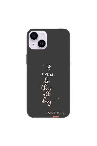 OEM Husa compatibila cu Apple iPhone 14 Silicon Gel Tpu Model Mesaj I Can Do ...