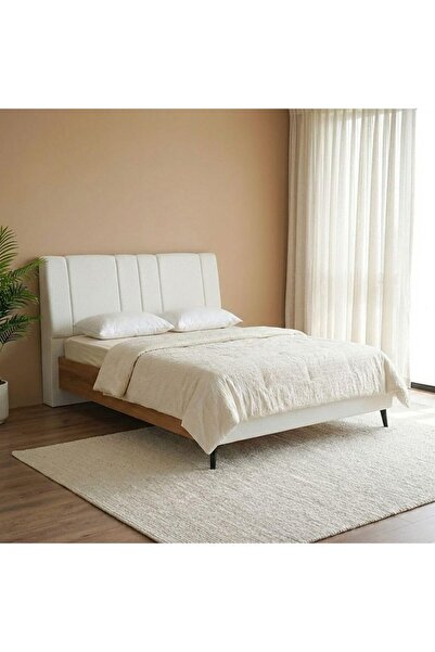 Danube Home Amara 150X200 Upholstered Queen Bed | Modern Design Wooden Queen ...