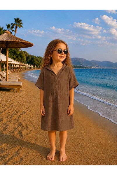 My Kids Wear Girl's Muslin Beach Poncho 12771