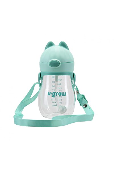 U-Grow Mug with straw and strap, tritan 330 ml,