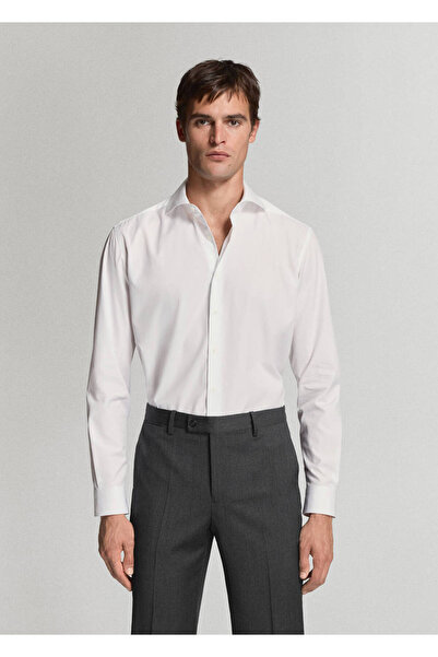 MANGO Man Slim fit pamuklu poplin gömlek
