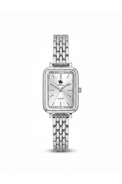 ATALYA ACCESSORY Rectangular Case Steel Women's Wristwatch - 20 cm Length
