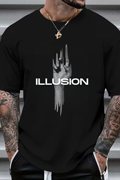 Sarah's Boutique Men's T-shirt – 100% cotton – "Illusion"