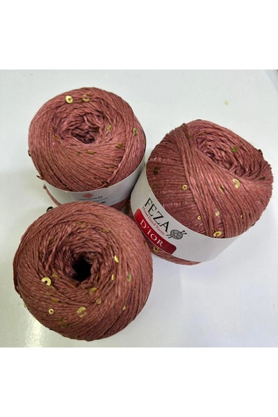 Feza Pullu Örgü Ipi 506-taba Cotton-pamuk Ince Pullu Örgü Ipi % 75 Pamuk 100 ...