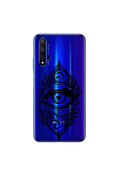 Other Huawei Nova 5 T Eye patterned drawing Transparent Silicone TPU Θήκη