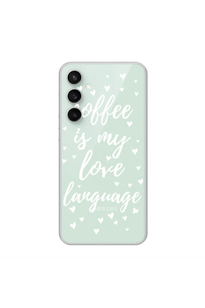 Other Samsung S24 Coffe is my love language Transparent Silicone TPU Θήκη