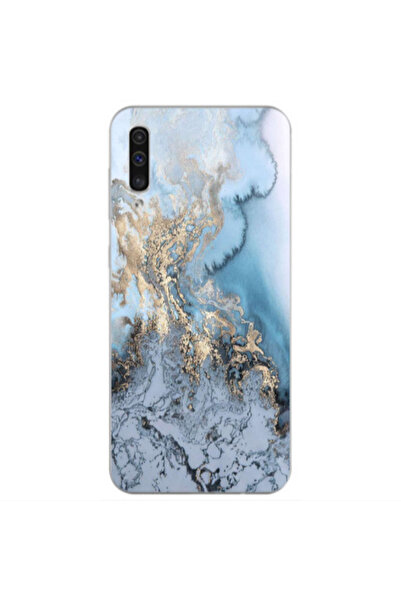 Other Samsung A70 Marble Gold Design Transparent Silicone TPU Θήκη
