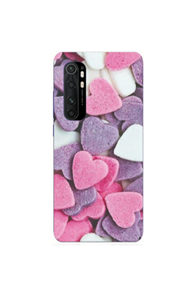Other Xiaomi Mi Note 10 Lite Sponge Hearts Transparent Silicone TPU Θήκη