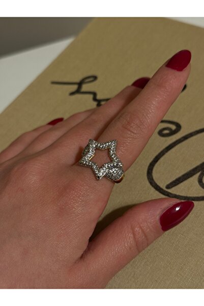 banhard Zircon Stone Star Model Adjustable Steel Women's Ring