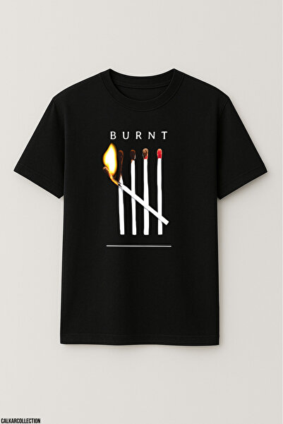 CALKARCOLLECTION Unisex Oversize Burnt Tshirt