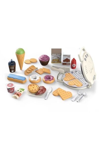 Jumbo Jumbo waffle maker Top Bottom Set with light and sound