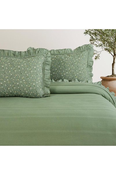 Schafer Home Chance Double Pique Set 4 Pieces-Khaki