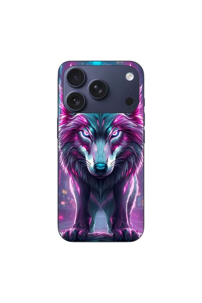 OEM Husa compatibila cu Apple iPhone 17 Pro Silicon Gel Tpu Model Cyberpunk Wolf