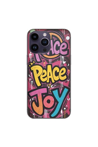 OEM Husa compatibila cu Apple iPhone 15 Pro Max Silicon Gel Tpu Model Peace a...
