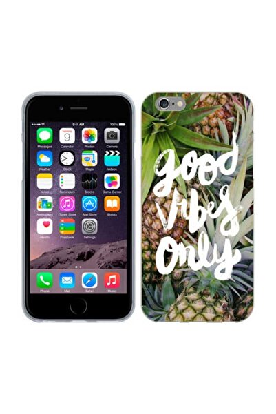 OEM Θήκη συμβατή με Apple iPhone 6/6S από σιλικόνη gel TPU, σχέδιο Good Vibes...