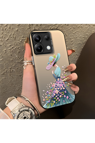 Hontinga Redmi Note 13 Pro 5G Uyumlu Silikon Kenar Sert Arka Kılıf Couple Tel...
