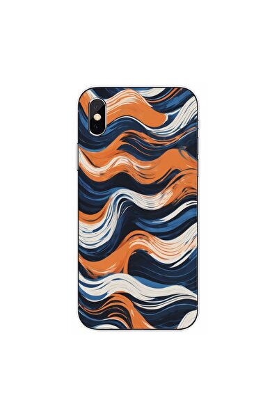 OEM Husa compatibila cu Apple iPhone XS Silicon Gel Tpu Model Abstract Crazy ...