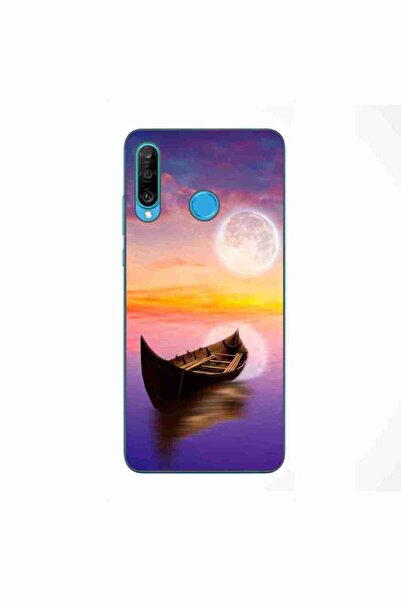 OEM Θήκη συμβατή με Huawei P30 Lite Σιλικόνης Gel TPU Μοντέλο Moonlit Serenity