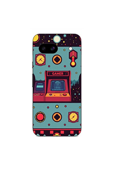 OEM Калъф, съвместим с Google Pixel 8A, силиконов гел TPU, с десен  "Геймърск...