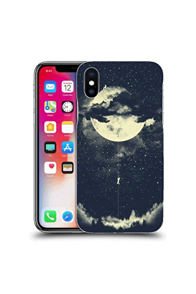 OEM Θήκη συμβατή με Apple iPhone XS από σιλικόνη gel TPU, μοντέλο Moon Climbing