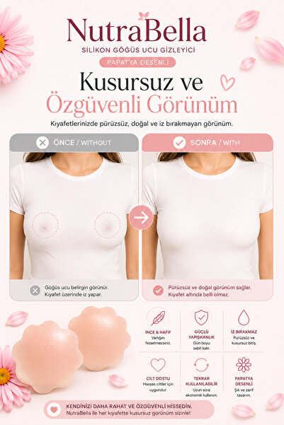 NutraBella Silikonski korektor za bradavice sa devojčicama, samolepljivi i vi...