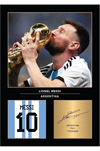 Generic Wall Art – Lionel Messi World Cup A4 Printed Photo Display – Digitall...