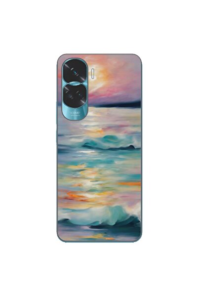 OEM Θήκη συμβατή με Honor 90 Lite 5G Σιλικόνης Gel TPU με σχέδιο ακουαρέλας θ...